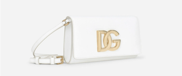 Túi Dolce & Gabbana Calfskin 3.5 Clutch White BB7082AW57680002 - Ảnh 5