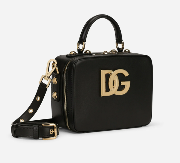 Túi Dolce & Gabbana Calfskin 3.5 Bag Black BB7092AW57680999 - Ảnh 4