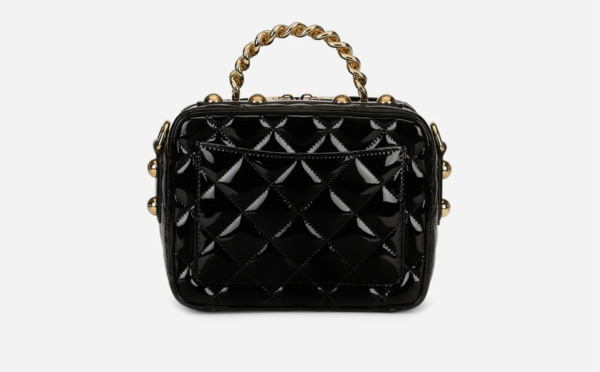 Túi Dolce & Gabbana Soft Quilted Patent Leather 3.5 Bag black BB7092AY06580999 - Ảnh 4