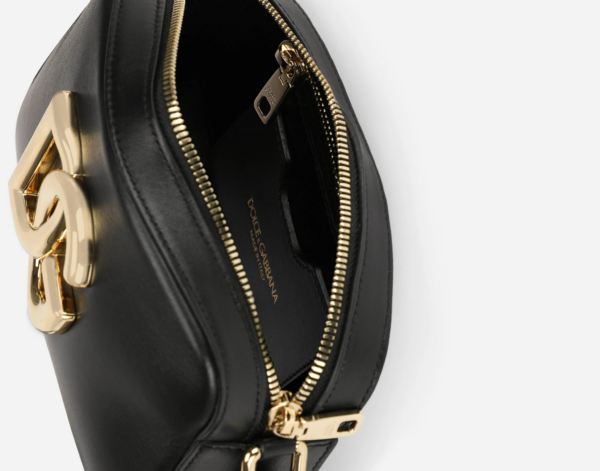 Túi Dolce & Gabbana Calfskin Crossbody 3.5 Bag Black BB7095AW57680999 - Ảnh 3