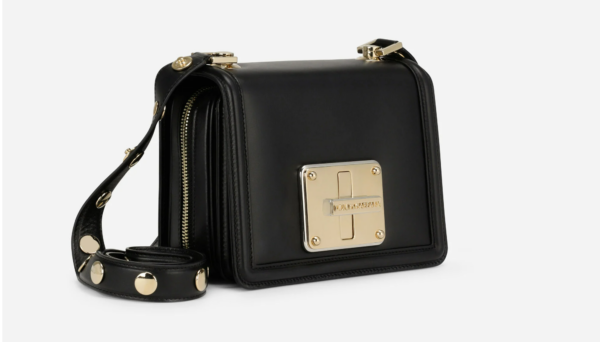 Túi Dolce & Gabbana Calfskin Lola Crossbody Bag 'Black' BB7108AW57680999 - Ảnh 5