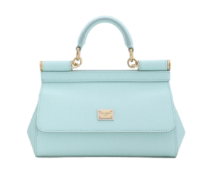 Túi Dolce & Gabbana Small Sicily bag in Dauphine Calfskin Azure BB7116A100180610