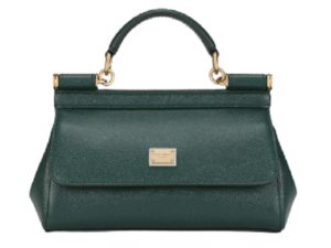 Túi Dolce & Gabbana Small Sicily Bag In Dauphine Calfskin Green BB7116A100187399