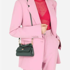 Alternative view of Túi Dolce & Gabbana Small Sicily Bag In Dauphine Calfskin Green BB7116A100187399