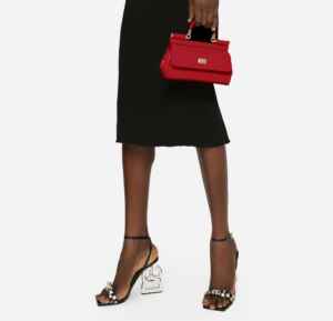 Tui Dolce & Gabbana Small Polished Calfskin Sicily Bag 'Red' BB7117A10378M307