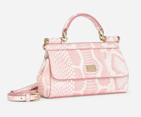 Túi Dolce & Gabbana Small Printed Elaphe Sicily Bag BB7116AY0528E098 - Ảnh 3