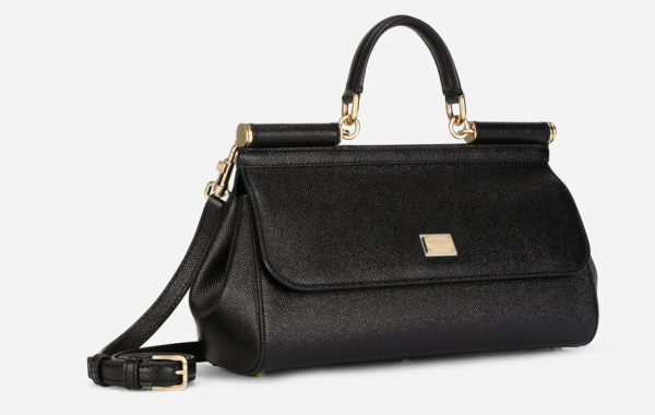 Túi Dolce & Gabbana Sicily Bag Calfskin 'Black' - Ảnh 5