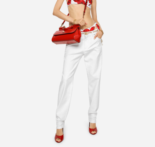 Tui Dolce & Gabbana Medium Polished Calfskin Sicily Bag 'Red' BB7117A10378M307