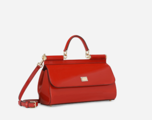 Tui Dolce & Gabbana Medium Polished Calfskin Sicily Bag 'Red' BB7117A10378M307