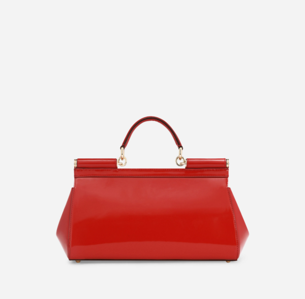 Tui Dolce & Gabbana Medium Polished Calfskin Sicily Bag 'Red' BB7117A10378M307