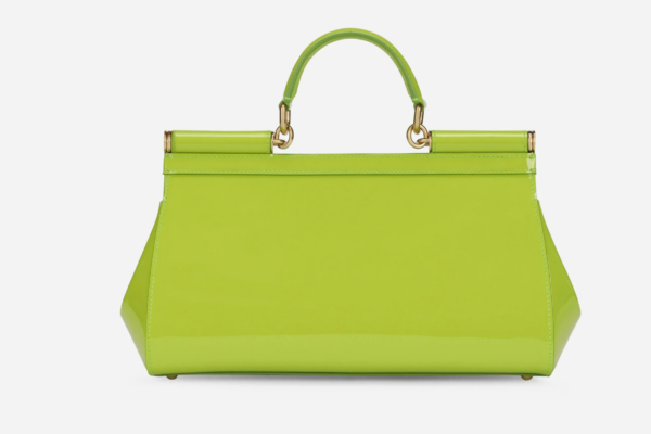 Túi Dolce & Gabbana Medium Patent Leather Sicily Bag Green BB7117A14718M181 - Ảnh 3