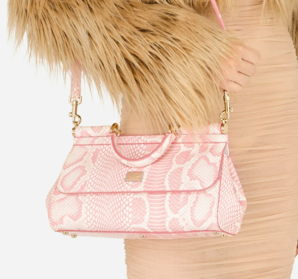 Túi Dolce & Gabbana Medium Printed Elaphe Sicily Bag BB7117AY0528E098 - Ảnh 5