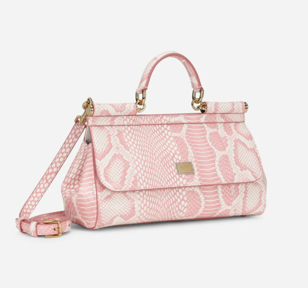 Túi Dolce & Gabbana Medium Printed Elaphe Sicily Bag BB7117AY0528E098 - Ảnh 3