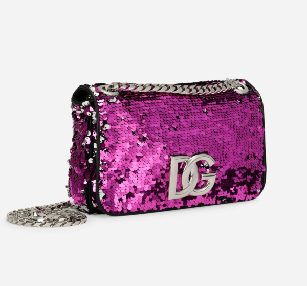 Túi Dolce & Gabbana Sequined 3.5 Shoulder Bag BB7127AY0908B568 - Ảnh 3