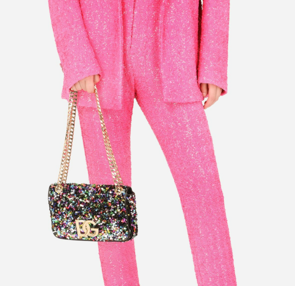 Túi Dolce & Gabbana Multi-colored Sequined 3.5 Shoulder Bag BB7127AY0918B015 - Ảnh 5