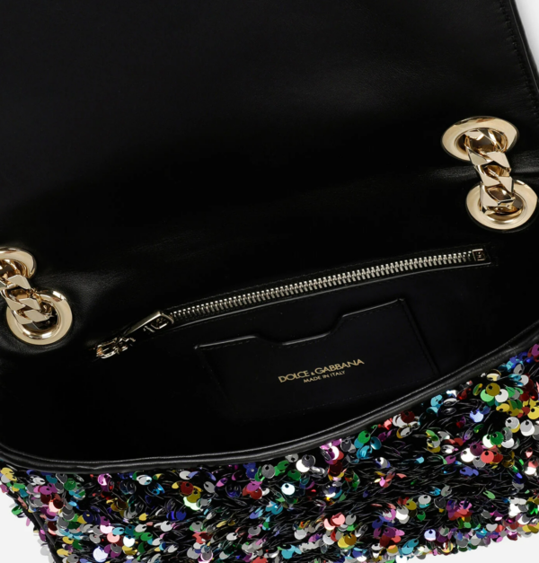Túi Dolce & Gabbana Multi-colored Sequined 3.5 Shoulder Bag BB7127AY0918B015 - Ảnh 4