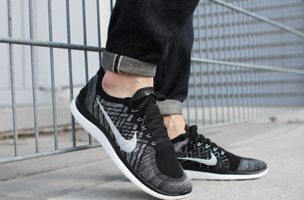 Giày Nike Free 4.0 Flyknit 'Black' 717075 001 - Ảnh 4