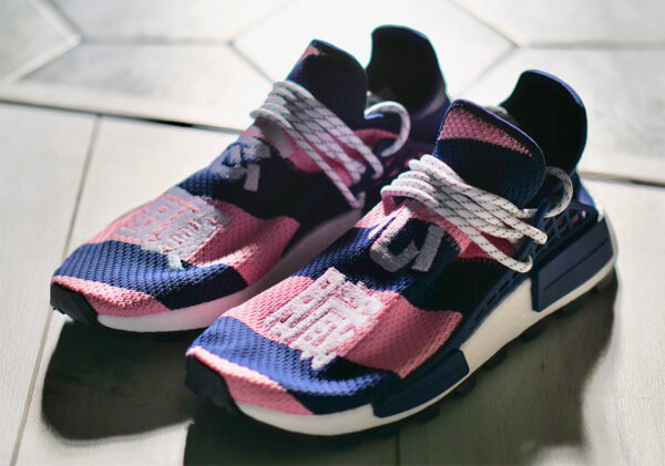 Giày Adidas NMD Hu Pharrell x Billionaire Boys Club Navy Pink G26277 - Ảnh 4