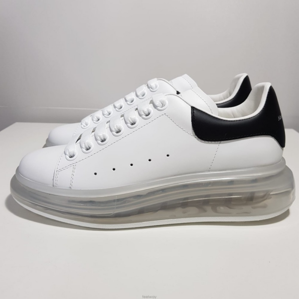 Giày Alexander McQueen Wmns Oversized Sneaker 'White Black' 611698-WHX98-9061 - Ảnh 6