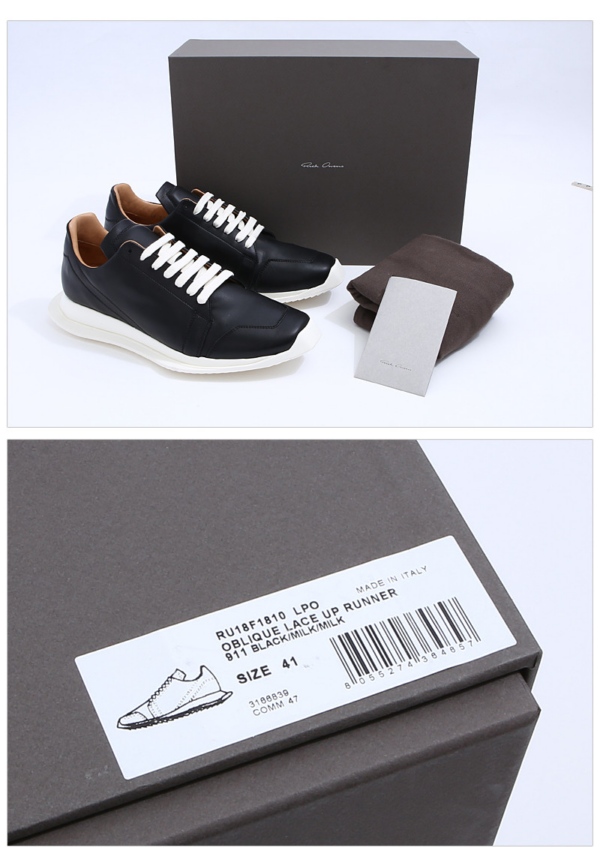 Giày Rick Owens Sisyphus Oblique Lace Up Runner RU18F1810 - Ảnh 7