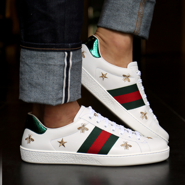Giày Gucci Ace Embroidered 'Bees and Stars' 386750-A38F0-9073 - Ảnh 2