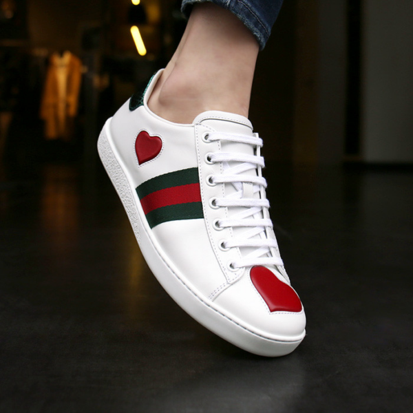 Giày Gucci Wmns Ace Low 'Heart' 435638 A38M0 9074 - Ảnh 4
