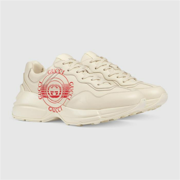 Giày Gucci Wmns Rhyton 'Gucci Disk Print Ivory' 630609-DRW00-9522 - Ảnh 4