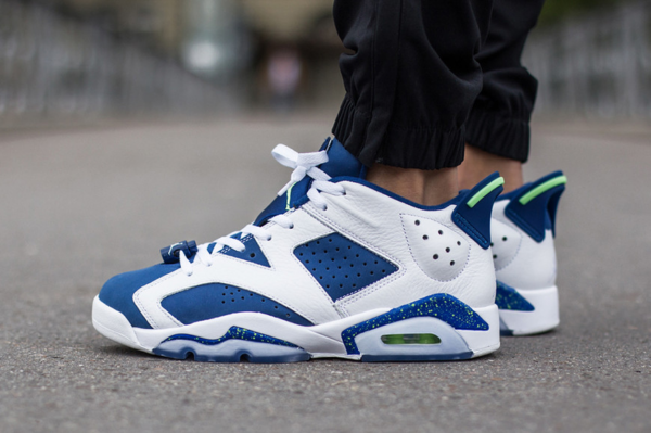 Giày Nike  Air Jordan 6 Low BG 'Ghost Green' 768881-106 - Ảnh 4
