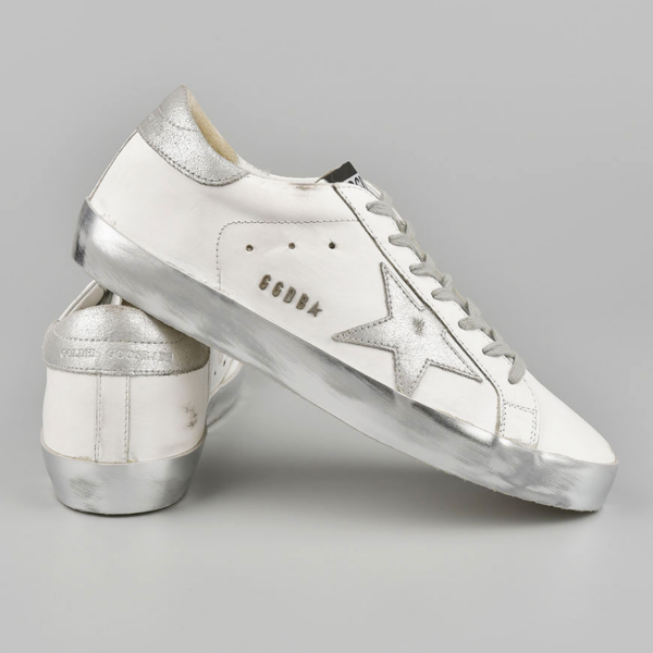 Giày Golden Goose Superstar 'White Silver' GCOMS590-E36 - Ảnh 4