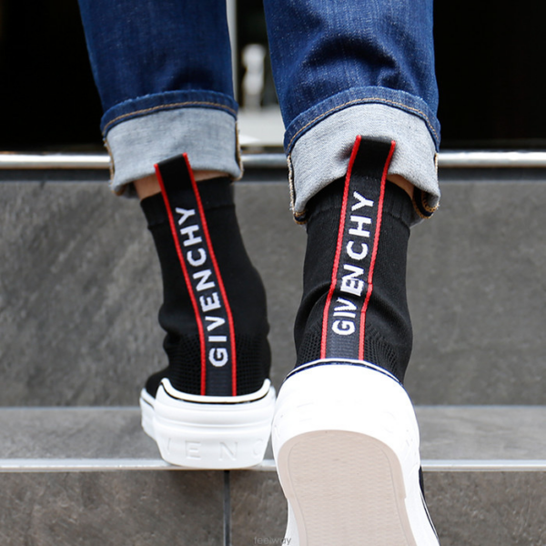 Giày Givenchy Logo Embroidered Patch Socks High-Top Sneakers BH000TH01Q-004 - Ảnh 2