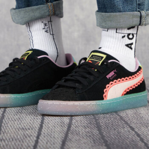 Alternative view of Giày Puma Sophia Webster x Wmns Suede 'Black Fiery Coral' 369516-01