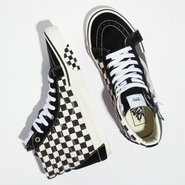 Giày Vans Sk8-Hi Reissue Cap Grey Black VN0A3WM1603 - Ảnh 7