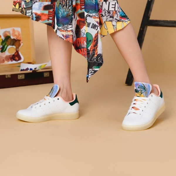 Giày Adidas Wmns Stan Smith 'White Collegiate Green' FZ3631 - Ảnh 6