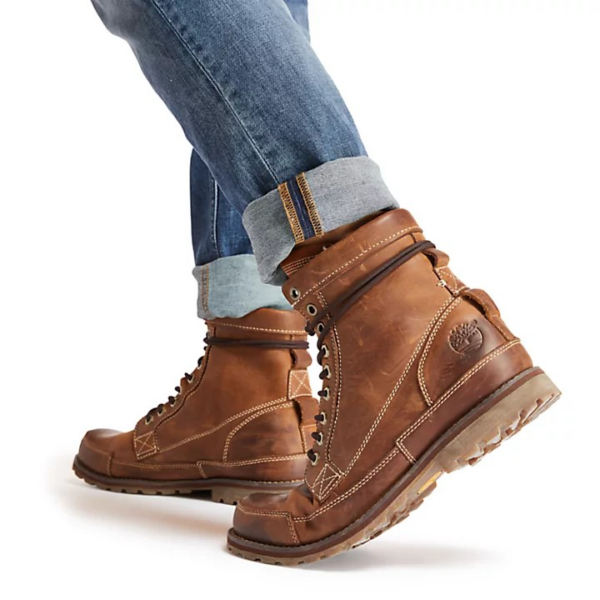 Giày Timberland Earthkeepers Leather 'Brown' 15551210 - Ảnh 5