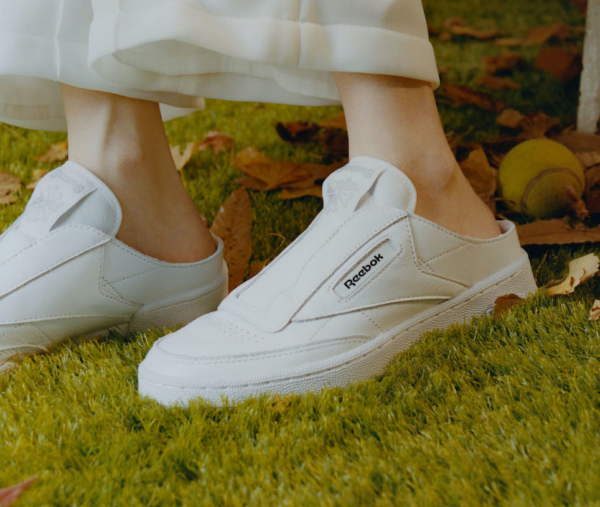 Giày Reebok BEAMS x Club C Laceless Mule 'White Cold Grey' GX3853 - Ảnh 6