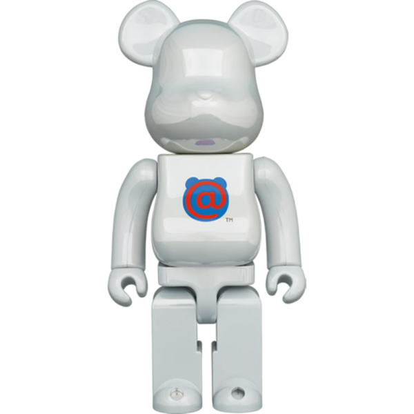 Mô Hình Bearbrick 20th Anniv 1st Model White Chrome
