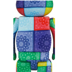Mo Hinh Bearbrick Atmos x Bandana Multi & Black 100% & 400%