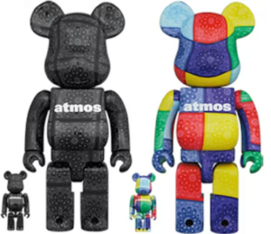 Mo Hinh Bearbrick Atmos x Bandana Multi & Black 100% & 400%