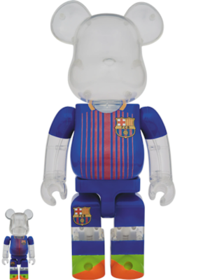 Mô Hình Bearbrick FCB Clear 100% & 400%