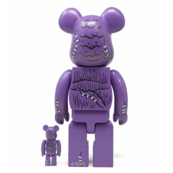 Mô Hình Bearbrick Horn Head (Madballs) 100% & 400% Purple - Ảnh 2