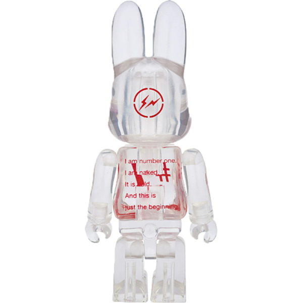 Mô Hình Bearbrick Rabbrick Fragment Clear Red - Ảnh 2