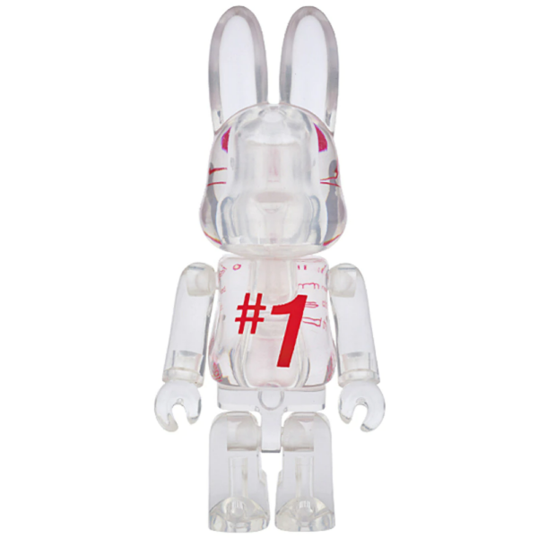 Mô Hình Bearbrick Rabbrick Fragment Clear Red