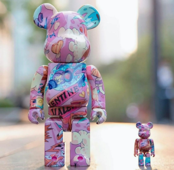 Mô Hình Bearbrick x QQ Valentine Limited Edition 520 - Ảnh 2