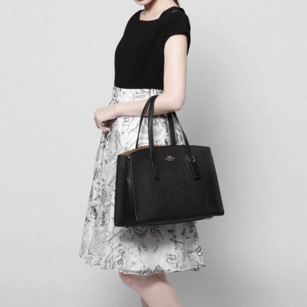 Túi Coach Charlie Carryall Black 25137 LIBLK - Ảnh 6