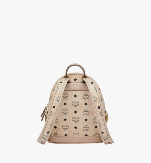 Balo MCM Stark Side Studs Backpack Visetos Pink MMK6SVE41IG001 - Ảnh 3