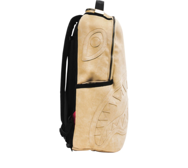 Sprayground Leather Shark Beige Backpack 910B1550NSZ - Ảnh 2