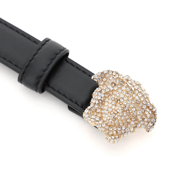 Thắt lưng Versace Women Belt Crystal Medusa DCDI145-1A01051-1B00V - Ảnh 4