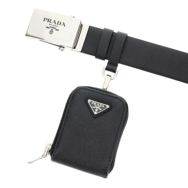Thắt Lưng Prada Saffiano Belt With Pouch 2CM236-053-F0002 - Ảnh 2