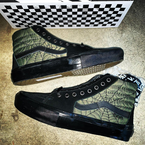 Giày Vans Ben Kadow x Skate Sk8-Hi 'Web' VN0A5FCC89O - Ảnh 2