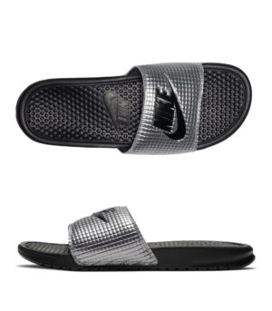 Alternative view of Dép Nike Benassi JDI Textile 'Premium Metallic Silver' CK0986-001